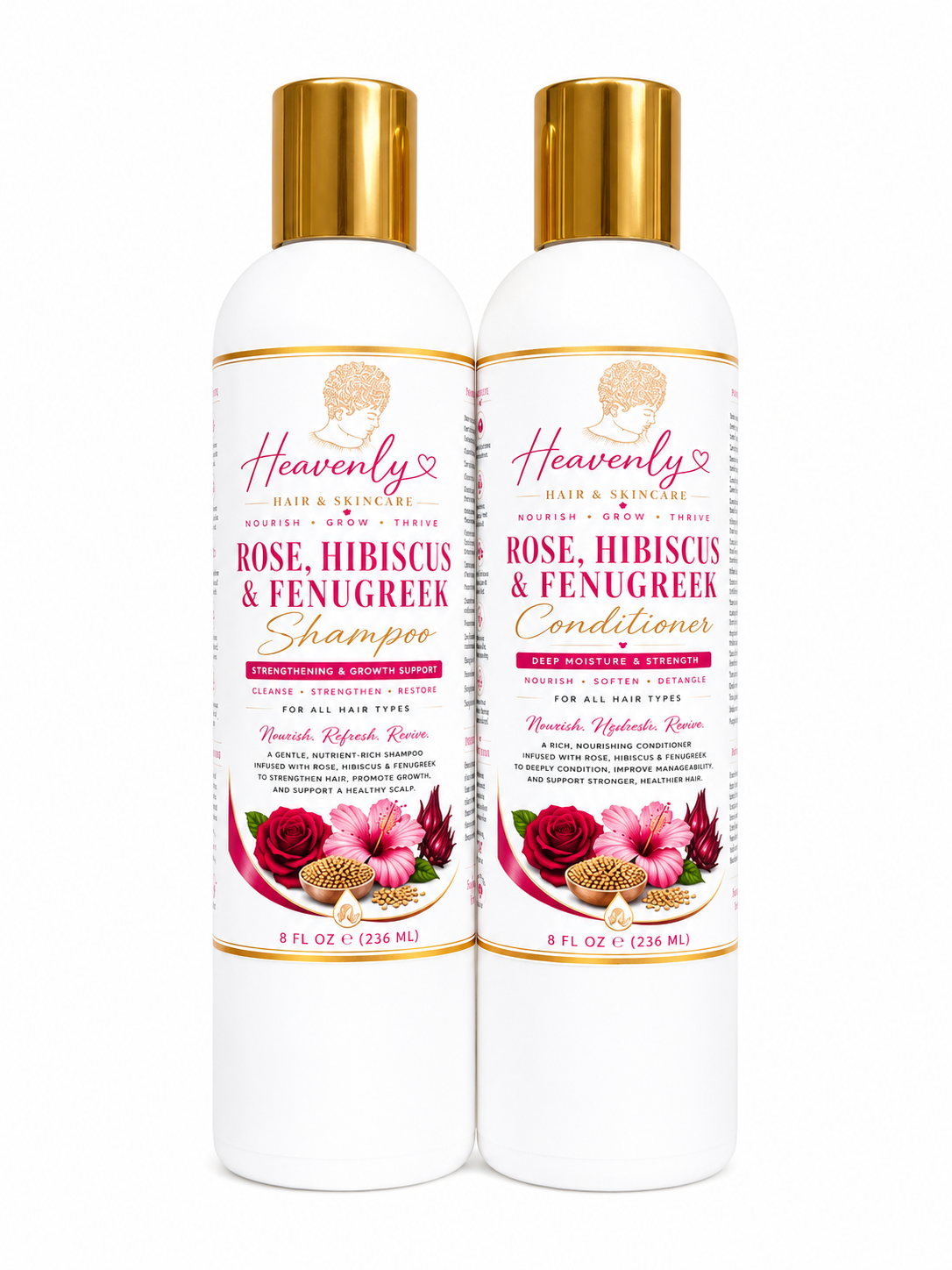 Rose, Hibiscus & Fenugreek Growth Bundle