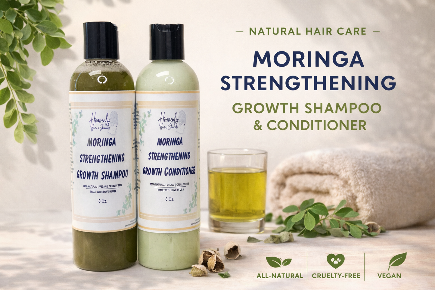 Moringa’s Strength & Growth Wash Duo